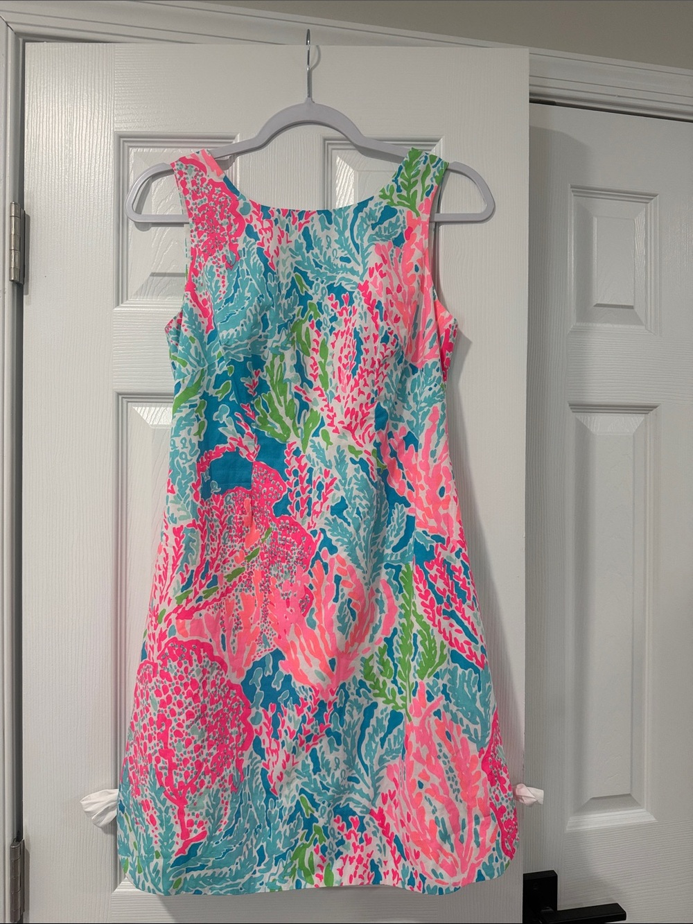 Lilly Pulitzer Lets Cha Cha Coral, Aqua & Lime Printed Sleeveless Dress